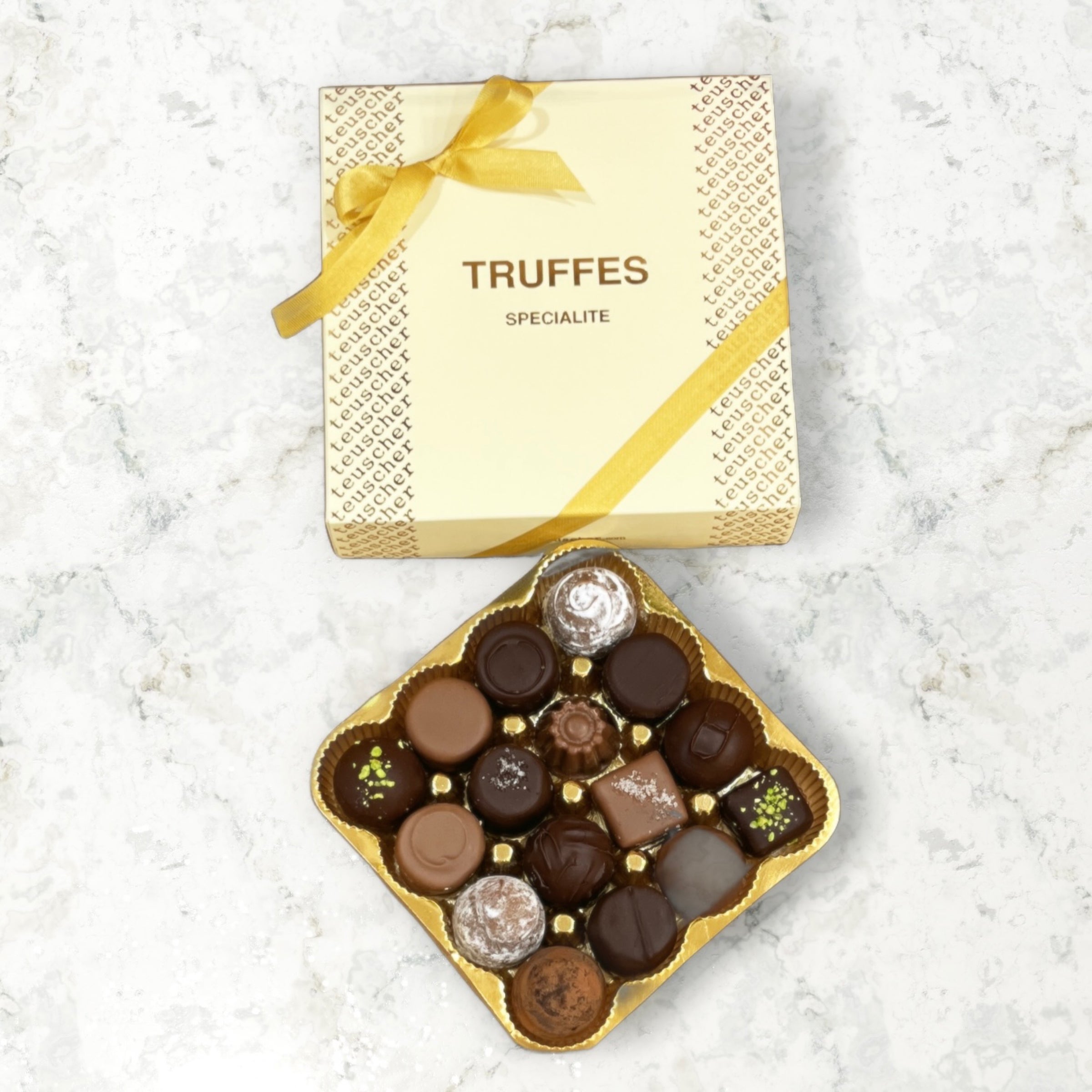 16 pieces Truffle Box | Teuscher Chocolates San Diego